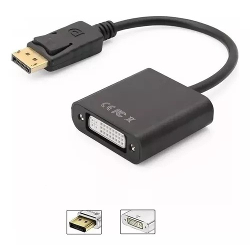 Cabo Adaptador Displayport Macho Para Dvi (24+5) Femea em Oferta na Shopee