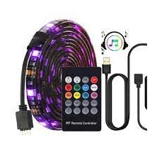 Fita Led Ultra Rgb 2 Metros Com Sensor Rítmico Para Carro Tv Pc Computador