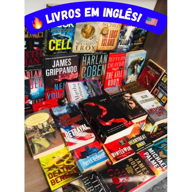 Imagem Livros Diversos Inglês Para Práticas e Cursos do Idioma