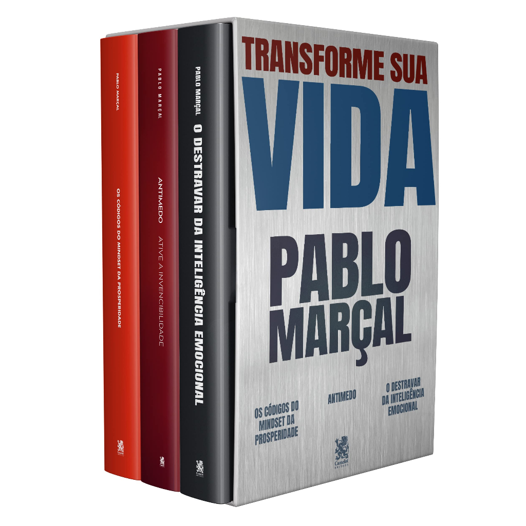 Coleção Transforme Sua Vida - Pablo Marçal - Box com 3 Livros 2023 Pablo Marçal