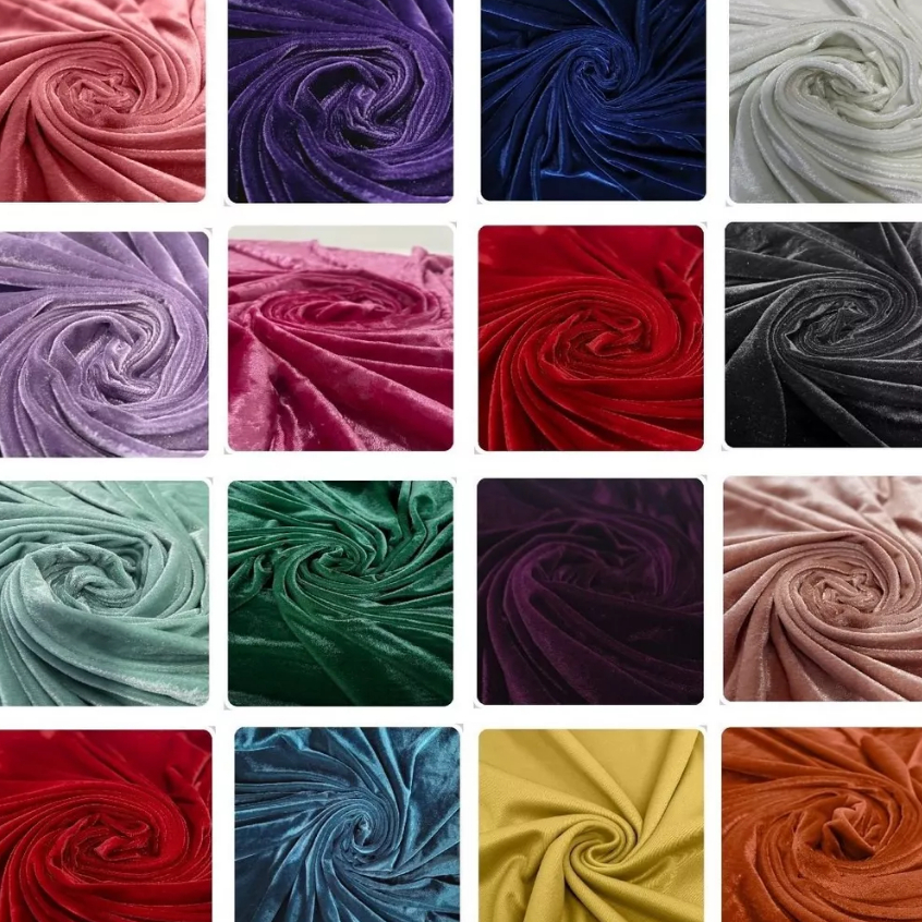 Tecido Veludo Cristal Malha - Tamanho 50cm x 1,60 metros