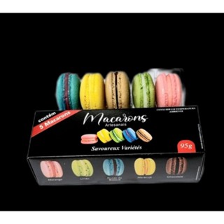 Macarons Caixa com 5 sabores