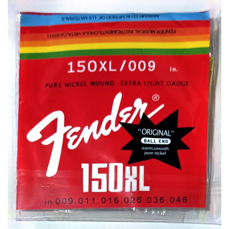 Cordas para Guitarra Elétrica Fender Extra Light calibre 09 corda 150XL promoção