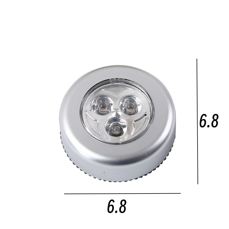 Luminária De 3 LEDs Adesiva Forte Emergência Luz De Parede Touch De Segurança Para Corredor Armário