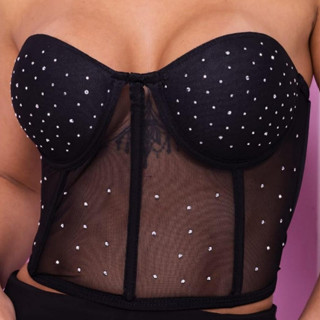 Top Cropped Tule Transparente Tumblr Com Bojo