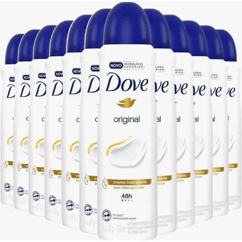 Desodorante Dove Aerosol Kit com 12 unidades 150ml