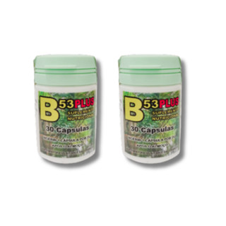 2 Frascos B53 PLUS SUPLEMENTO NUTRICIONAL 30 CAPSULAS