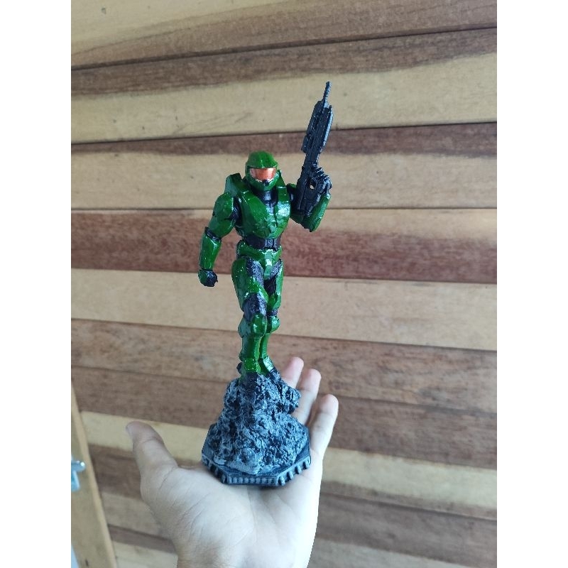 halo master chief action figure bonde estatueta