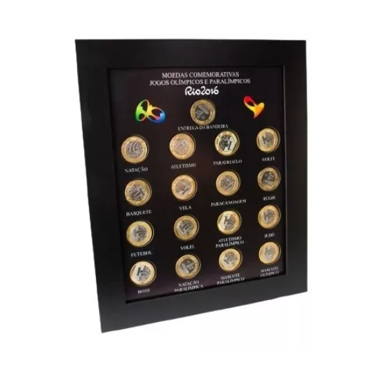Quadro Porta Moedas Olimpíadas - Envio Imediato Imã E Vidro