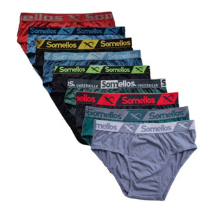 Kit 12 Cuecas Slip Tradicional Algodão Adulto Somellos