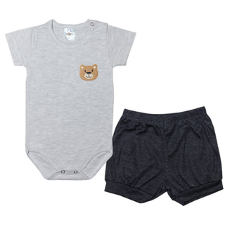 Kit Body Bebê 2 Peças Menina Ou Menino roupas para bebê em Oferta na Shopee