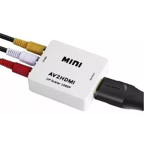 Conversor Áudio E Vídeo Rca Para Hdmi Av2hdmi Barato