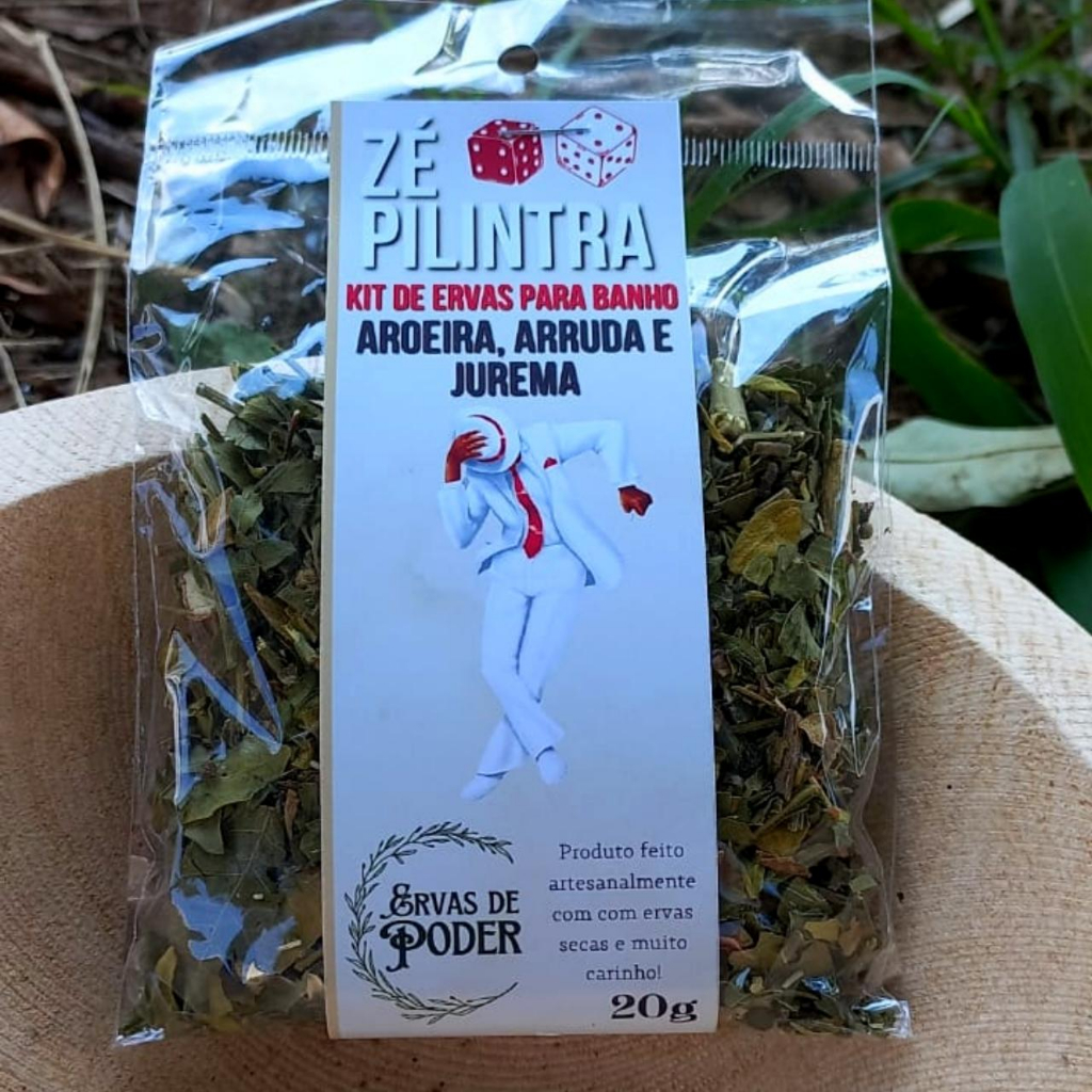 Banho De Ervas Zé Pilintra- Sabedoria E Luz- Ervas Aroeira, Arruda E Jurema.