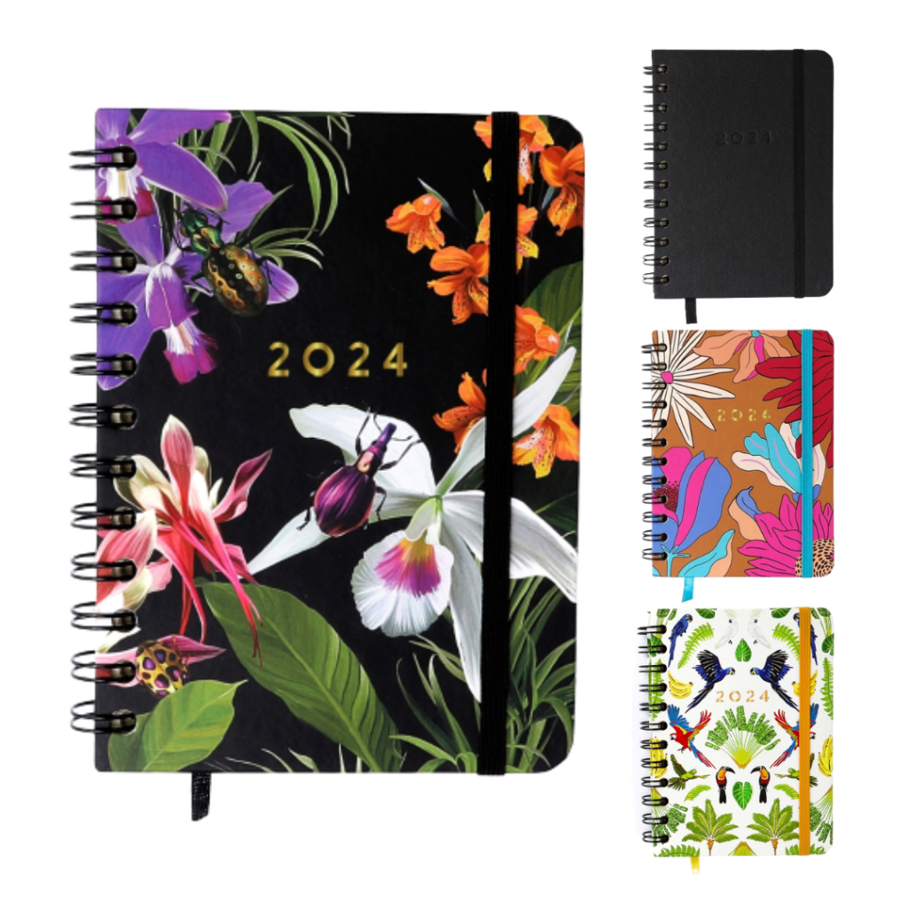 Agenda Planner 2024 CICERO Wire-o Semanal Journal 11,5 x 16cm