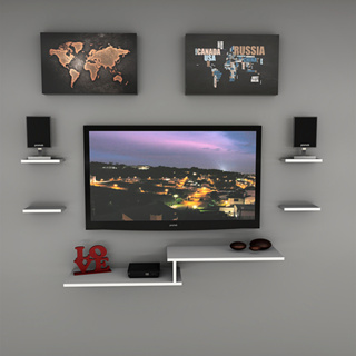 Rack Suspenso Para Quartos E Salas Com 4 Prateleiras em Oferta na Shopee