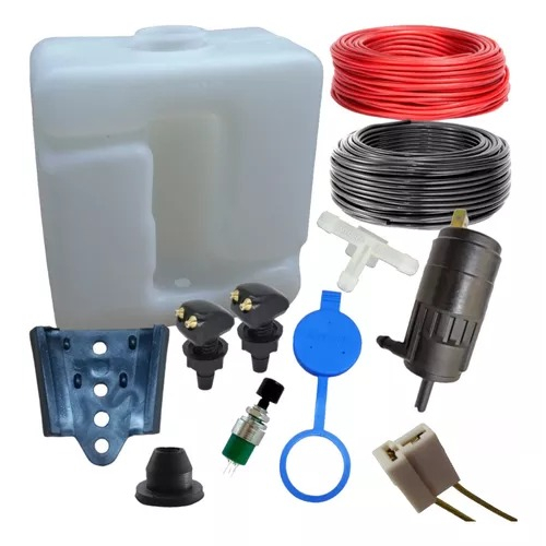 Kit Reservatorio Limpador Adaptacao Fiat 147 C/ 2 Brucutus