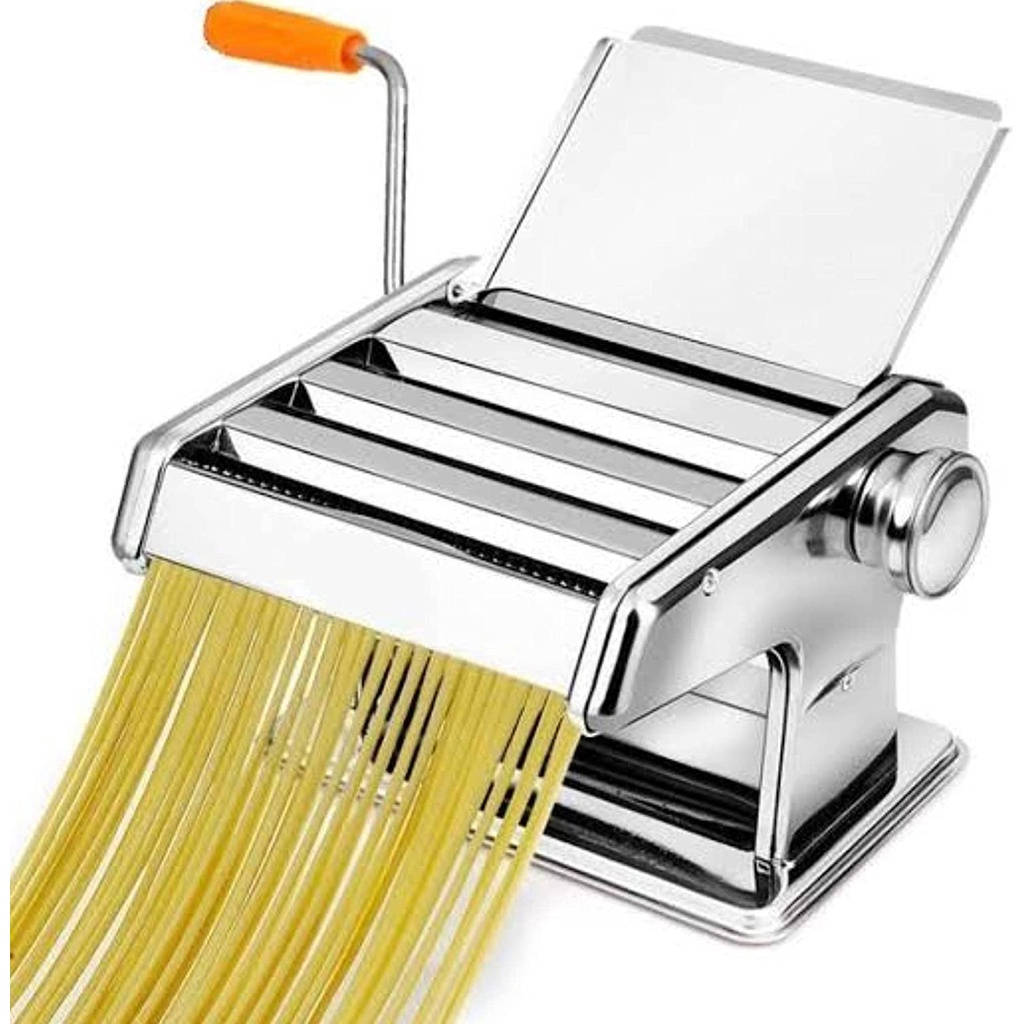 Máquina Macarrão 3 Massas Cilindro Inox Lasanha Fettuccine