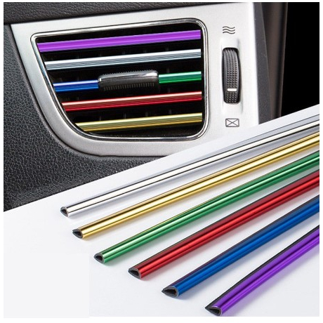 10 Pcs 20 Cm universal car Saída De Ar Condicionado Decorativo U Forma Tiras Decoração Do Carro Modificação Acessórios em Oferta na Shopee