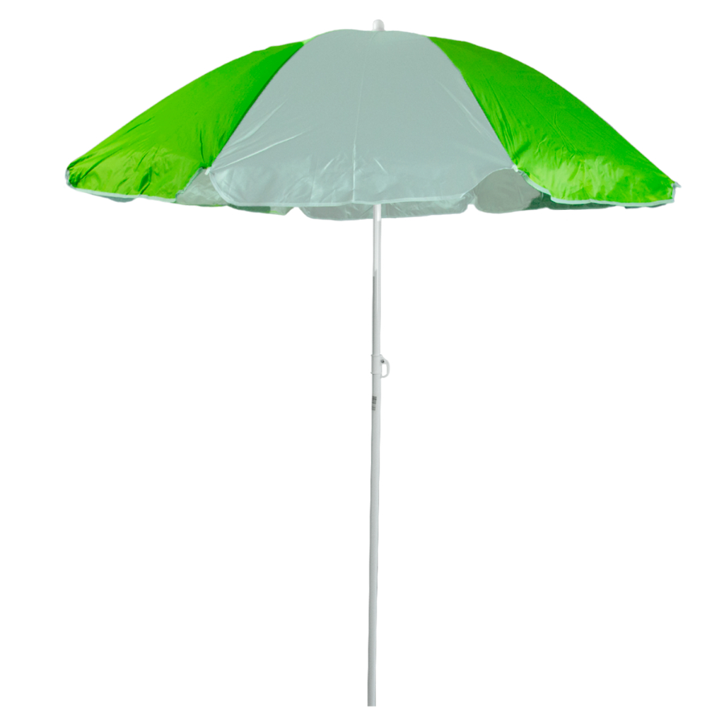 Guarda-sol Grande 1,8 Metros Mor Verde E Branco Praia Pesca Resistente - Sports & Outdoors