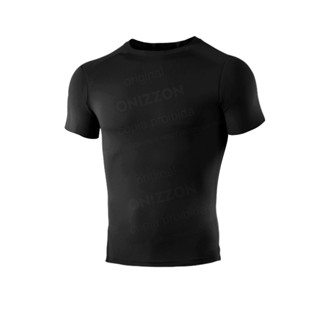 Camiseta Compressão Termica Manga Curta Academia Fitness Elasticidade Justa Colada Liso