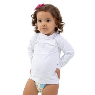 Camisa Infantil Com Proteção Solar Uv Fps50+ Manga Longa Poliamida RLC Modas