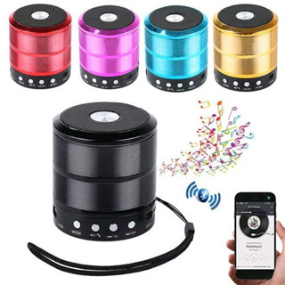 Mini Caixinha Som Ws-887 Bluetooth Portátil Usb Mp3 P2 Sd FM Rádio