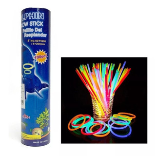 100 Unidades Pulseiras Neon Fluorescentes Tubo Para Festa Aniversário Casamento