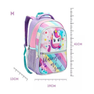 mochila feminina infantil escolar unicórnio chaveiro Pop It Denlex original
