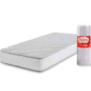 Colchão Solteiro Espuma D33 A Vácuo Ortopédica Certificada 78x188x17cm Bf Colchões