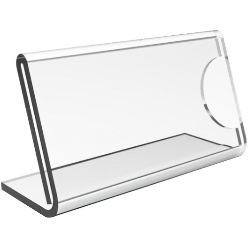 Kit 10 Display Acrílico Porta Preço 10x5cm Etiqueta Expositor Buffet Vitrine em Oferta na Shopee