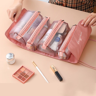 Bolsa Necessaire Estojo de Maquiagem Cosmético Viagem Compartimento Destacáveis Pratico
