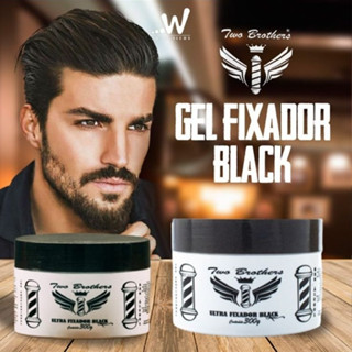 GEL COLA BLACK GEL BLACK GEL FIXADOR GEL PARA CABELO 300G TWO BROTHERS