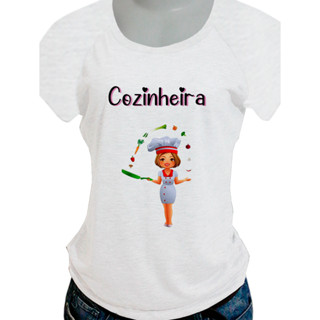 Camiseta ou Tshirt profissão cozinheira mp00024br