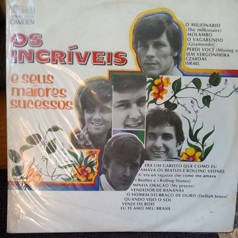lp vinil - os incriveis e seus maiores sucessos / jovem guarda e samba rock/ autografado