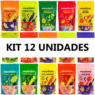 Risotos E Sopas Veganos Mexidona 12 Unidades- Monte Seu Kit