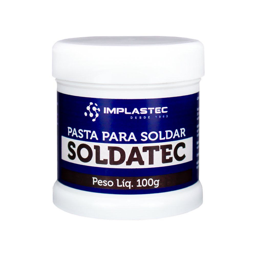 Pasta de Soldar Soldatec 100g Implastec Fluxo em Pasta Não Condutivo