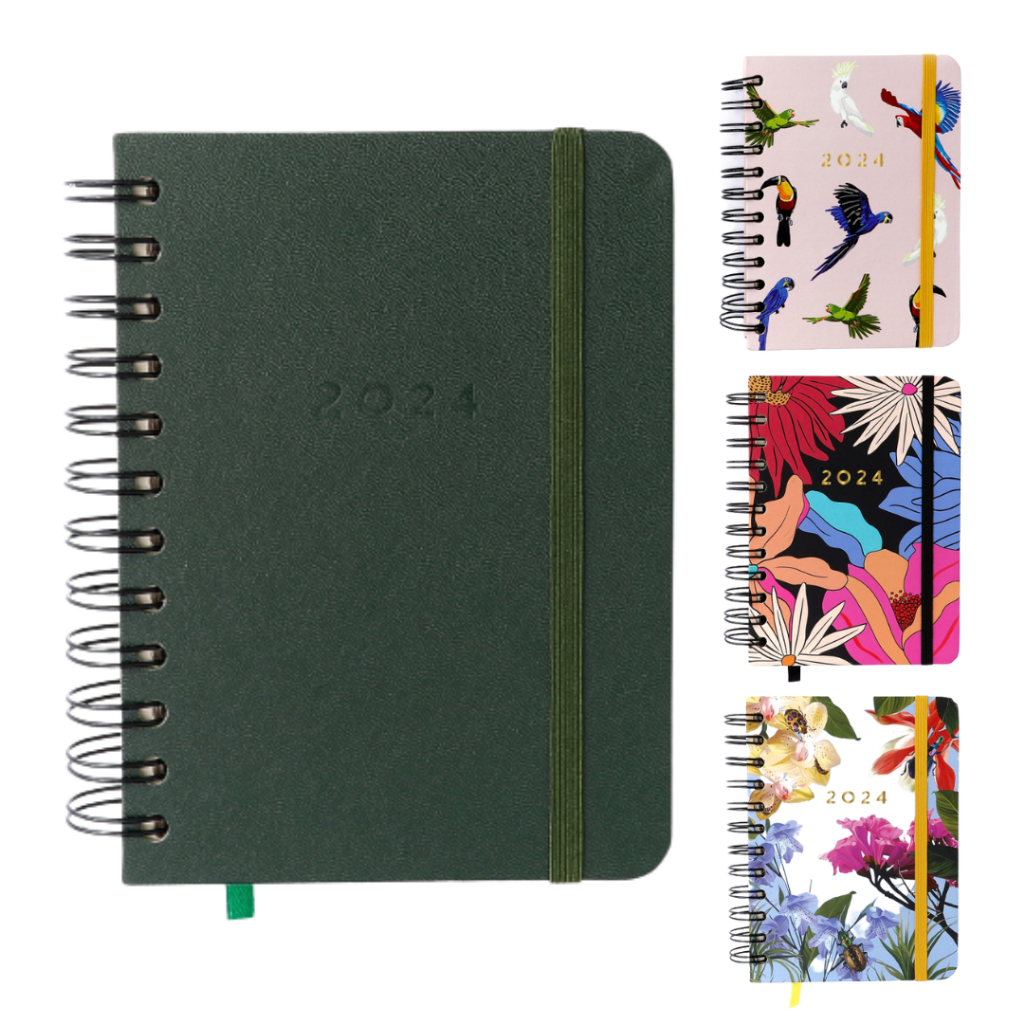 Agenda Planner 2024 CICERO Wire-o Diária 11,5 x 16cm