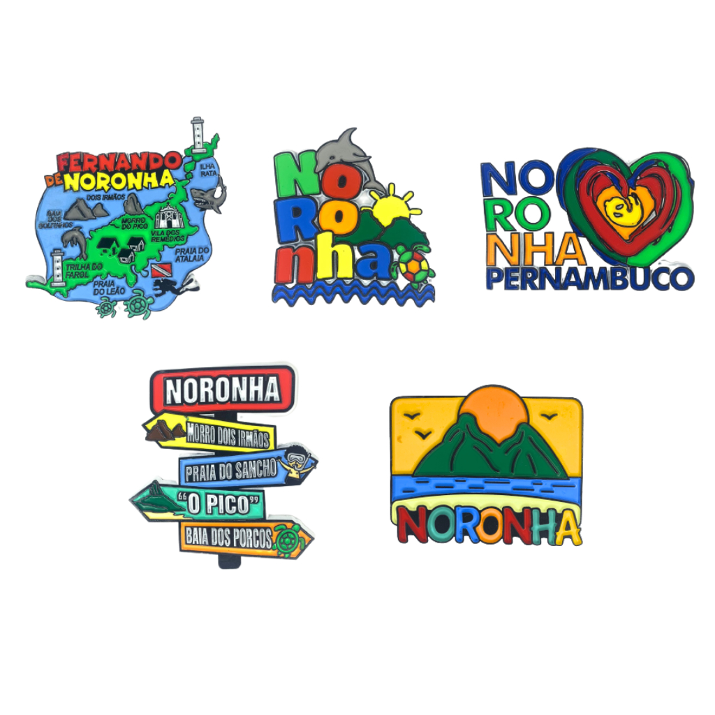 Imãs de Geladeira Fernando de Noronha Pernambuco Decorativos Emborrachados
