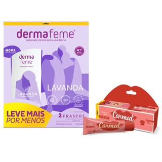 Carmed Maçã do Amor E Sabonete Íntimo Dermafeme Lavanda
