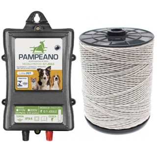 Eletrificador Cerca Elétrica Cães Pet Shock + 250 Metros Fio em Oferta na Shopee