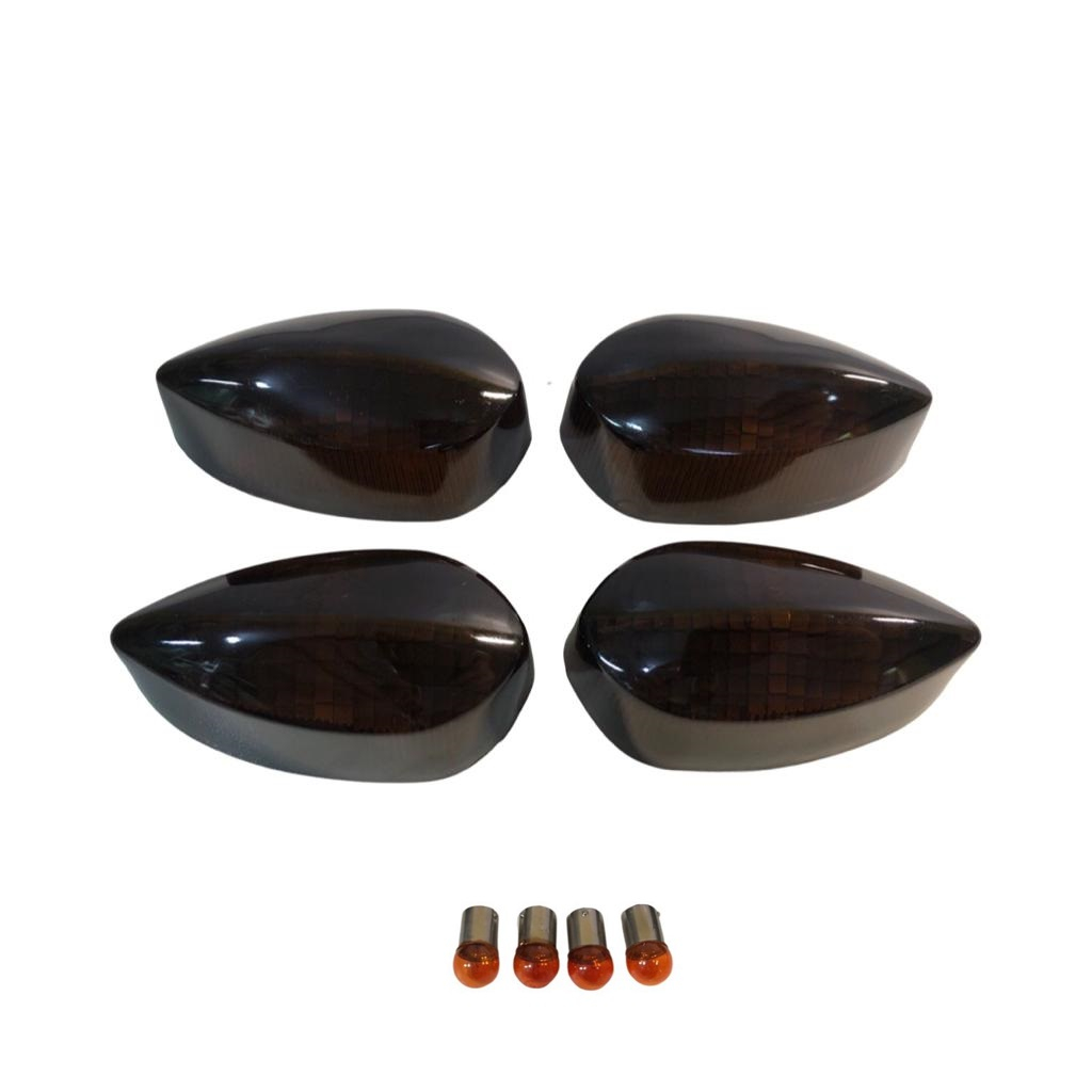 4 Lente Pisca FACTOR 125/FACTOR 150/FAZER 150/XTZ CROSSER 150 FUME COBRE + 4 LAMPADAS