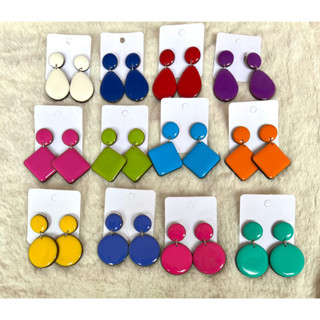 Kit 05 Brincos Cores Variadas Colorido Sortido