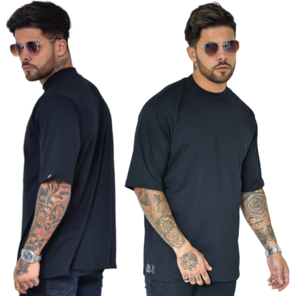 Kit 2 Camisetas Oversized Masculina Máximos