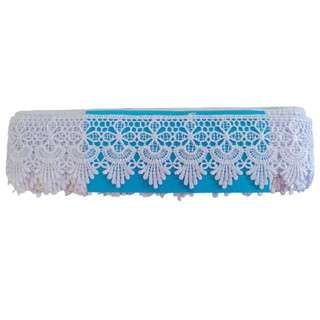 Renda Gripir Branca P/ Veus Roupas Toalhas Em Geral CHL631