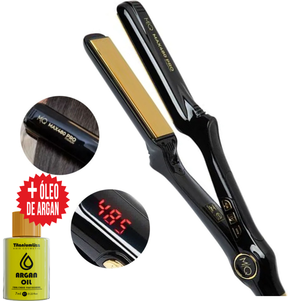 Prancha Chapinha Mq Max480 Pro 485ºF profissional Bi Volt