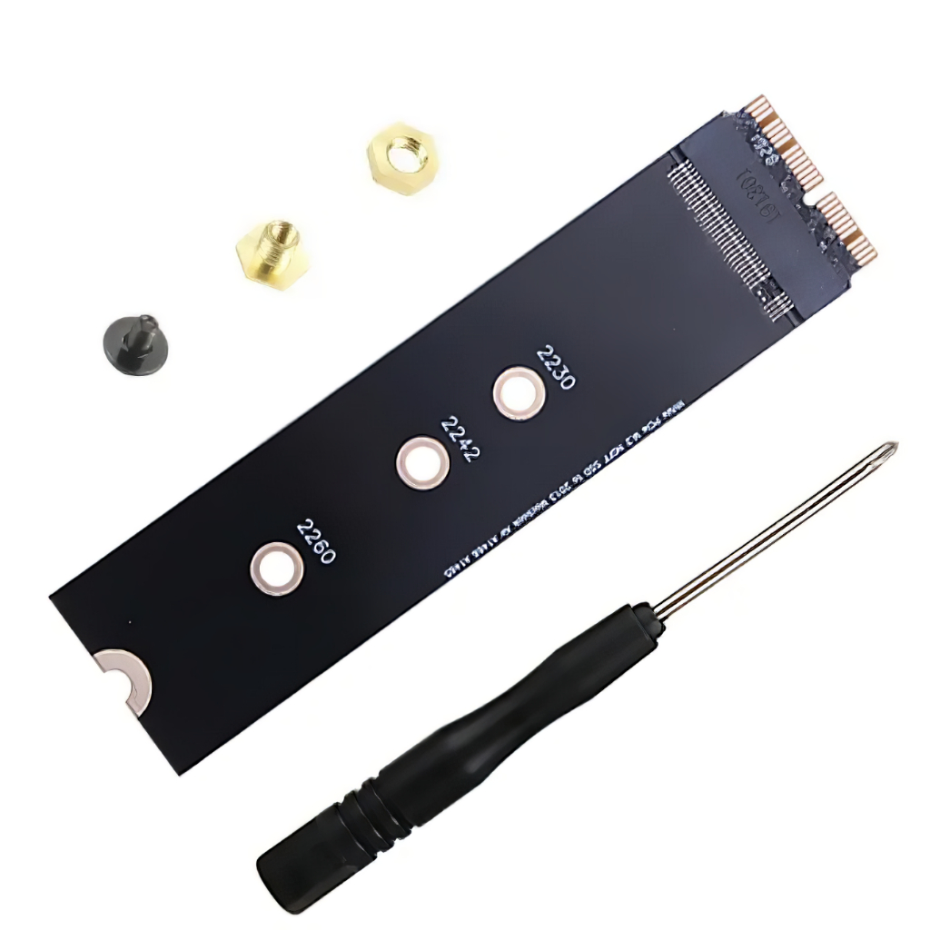 Adaptador SSD M2 M.2 NVMe M-Key para Macbook Apple Pro Retina Air 2013 à 2017 - A1398 A1502 A1502 A1398 A1502 A1398 A1465 A1466 A1465 A1466 A1466