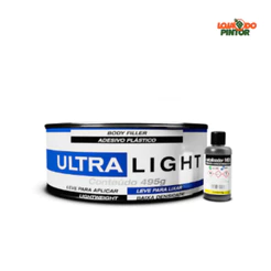 Massa Plástica Ultra Light 495g Adesivo Plástico Maxi Rubber