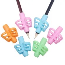 Kit 3 Adaptador para Correção de Escrita Apoio de Pega Lápis Autistas Modelo 2 Dedos