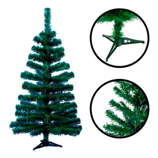 Arvore De Natal Pinheiro Luxo Pequena Decoração 90cm Verde/nevada/branca