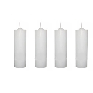10 Velas Votiva 7 Dias Branca 200g Parafina Pura Kit Velas Sete Dias em Oferta na Shopee